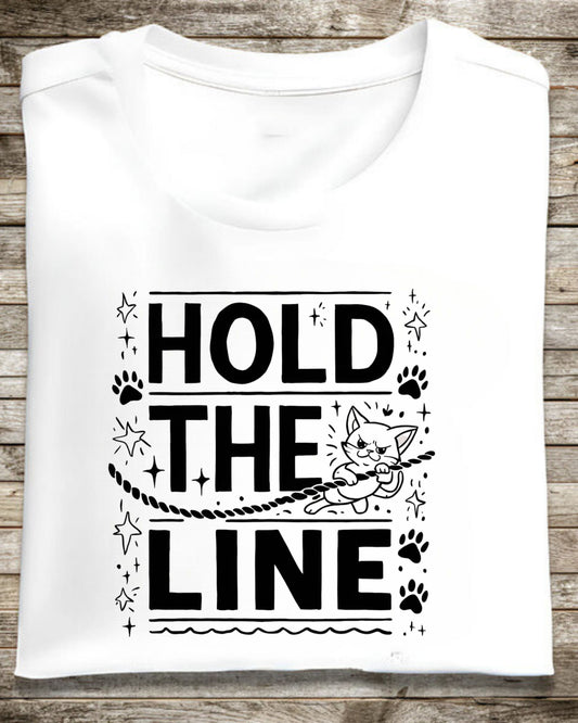 Hold The Line Cotton Tshirt