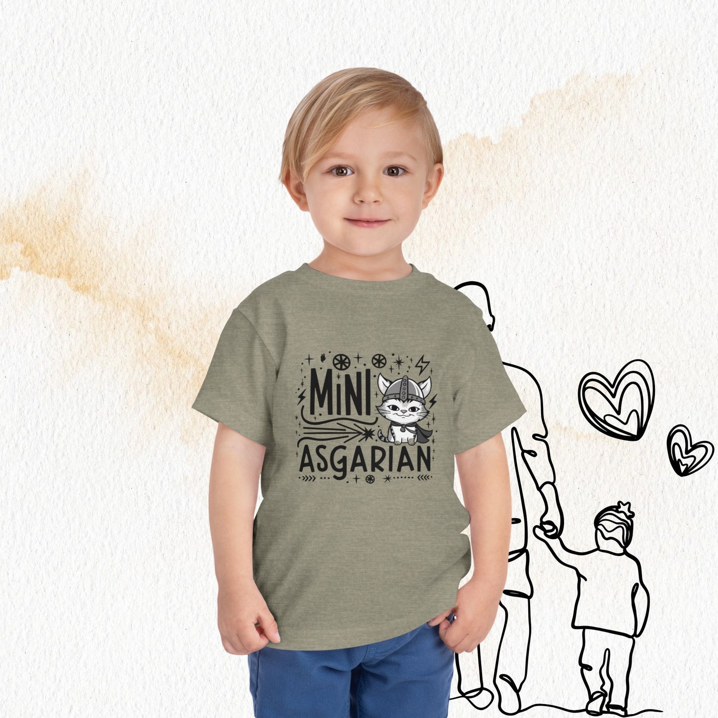 Mini Asgardian Toddler  Cotton  Kids T-Shirt