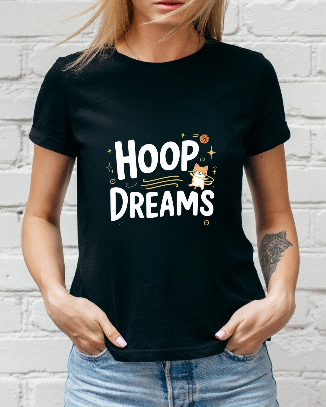 Hoop Dream Basketball Crew Neck Tee