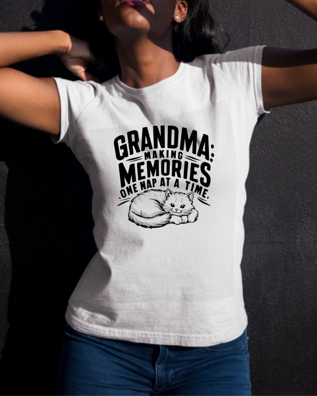 Grandpa Having Memory One Nap A Time  Women Cotton Tshirt