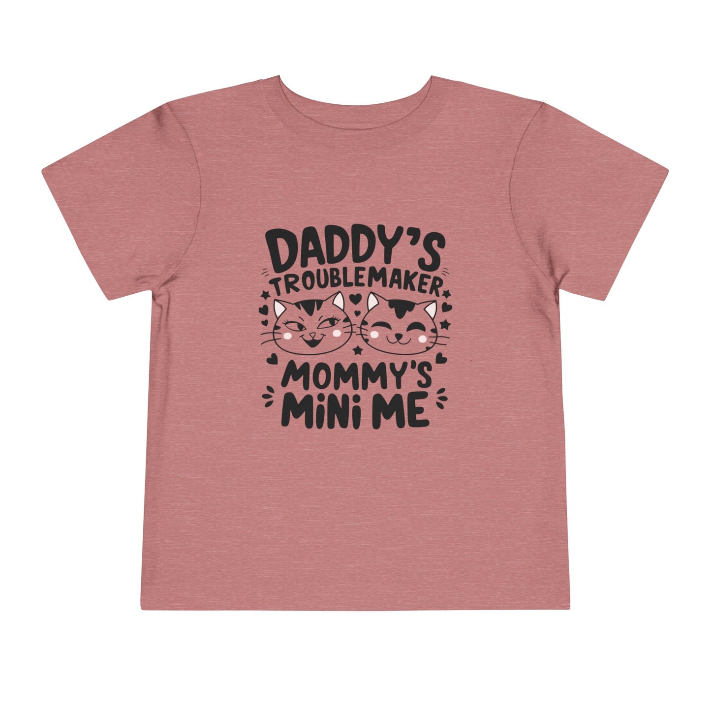 Daddy Little Troublemaker Toddler Cotton T-Shirts