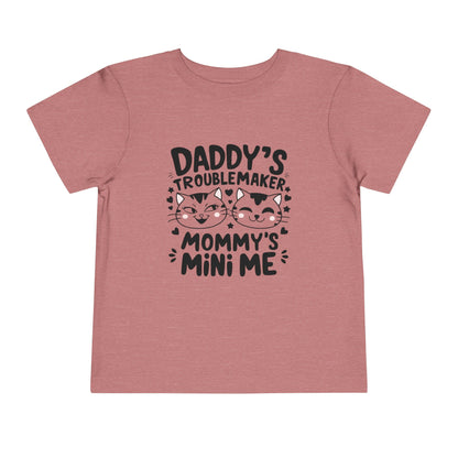 Daddy Little Troublemaker Toddler Cotton T-Shirts