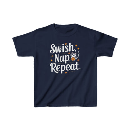 Swish Nap Repeat Kids Heavy Cotton T-Shirt