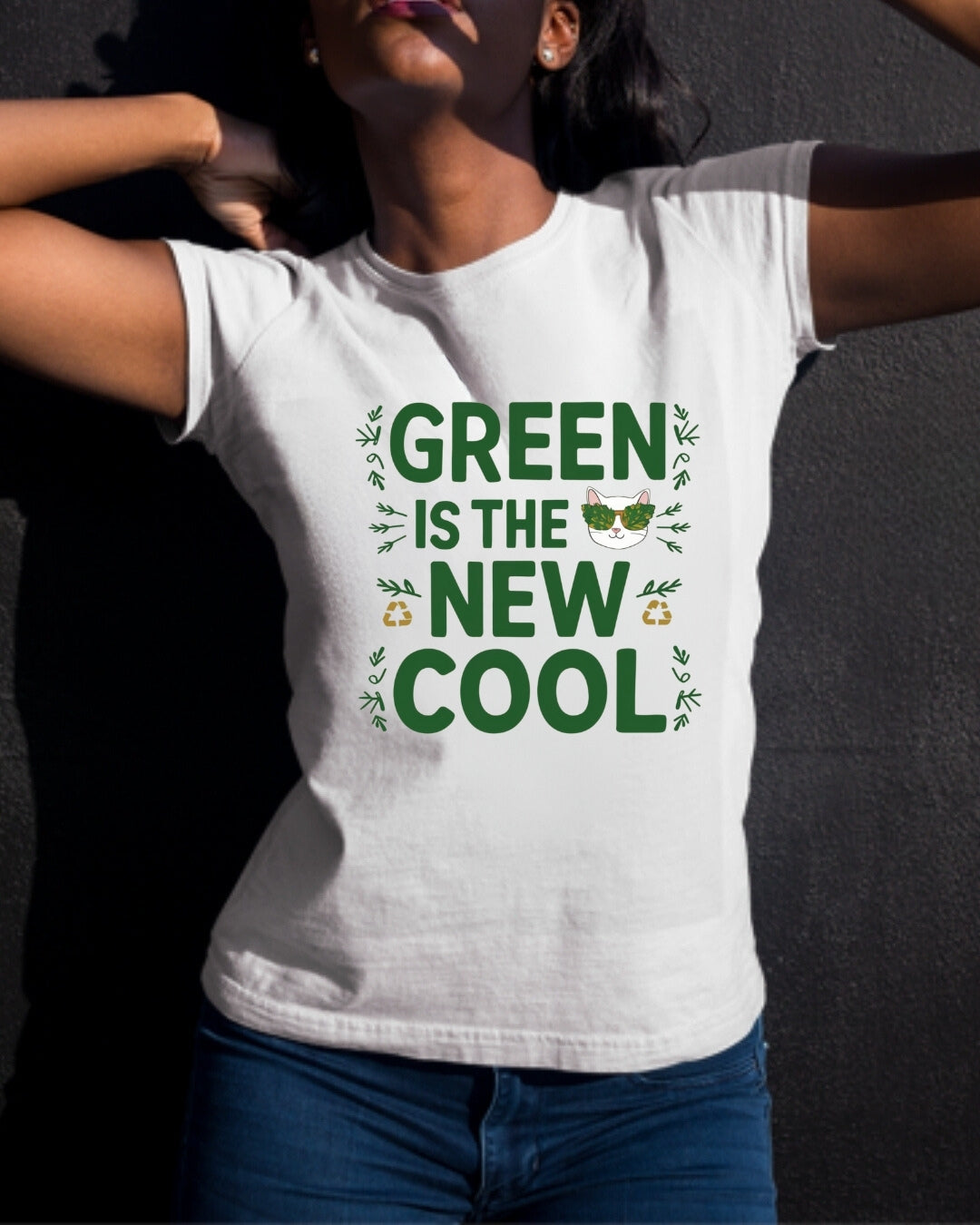 Green Is The New Cool Nature Cotton t Tee