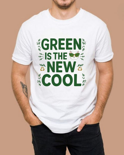 Green Is The New Cool Nature Cotton t Tee