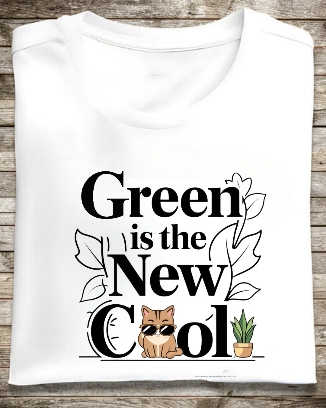 Green Is The New Cool Cotton T-Shirt