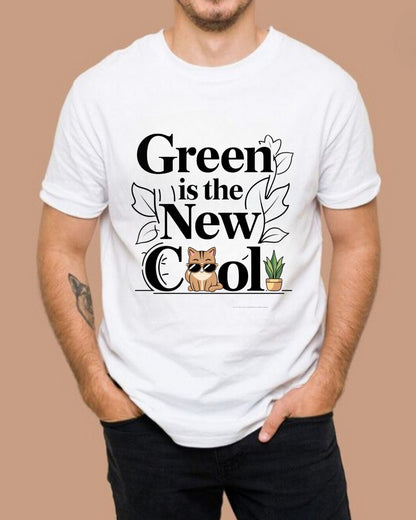 Green Is The New Cool Cotton T-Shirt