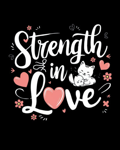 Strength In Love Women Cotton Tshirts