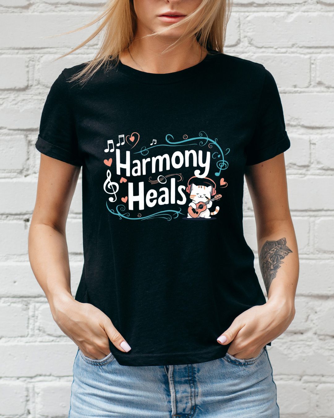 Harmony Heal Women Cotton Tshirt