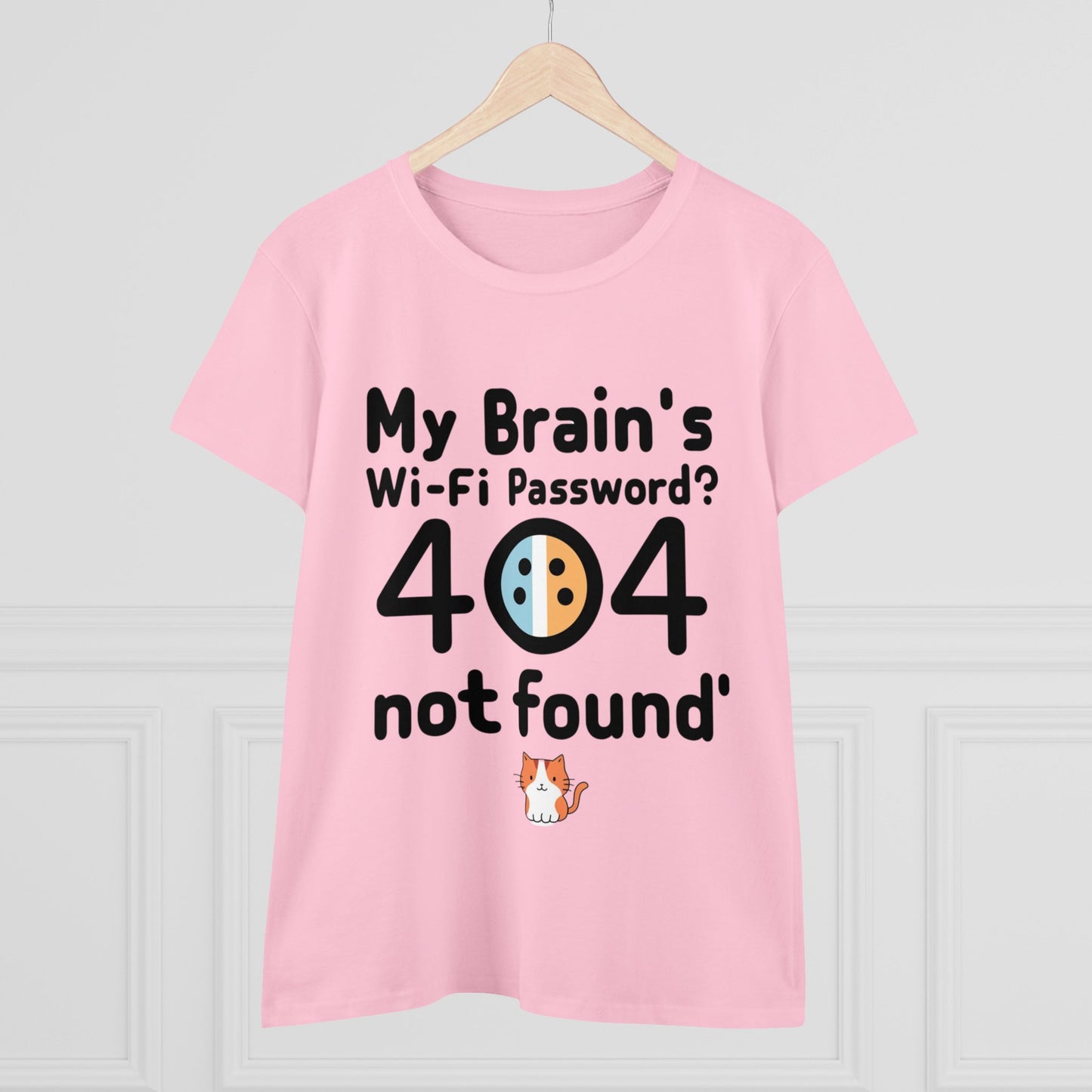 My Brain WiFi Password 404 Not Found Women Cotton Tshirt