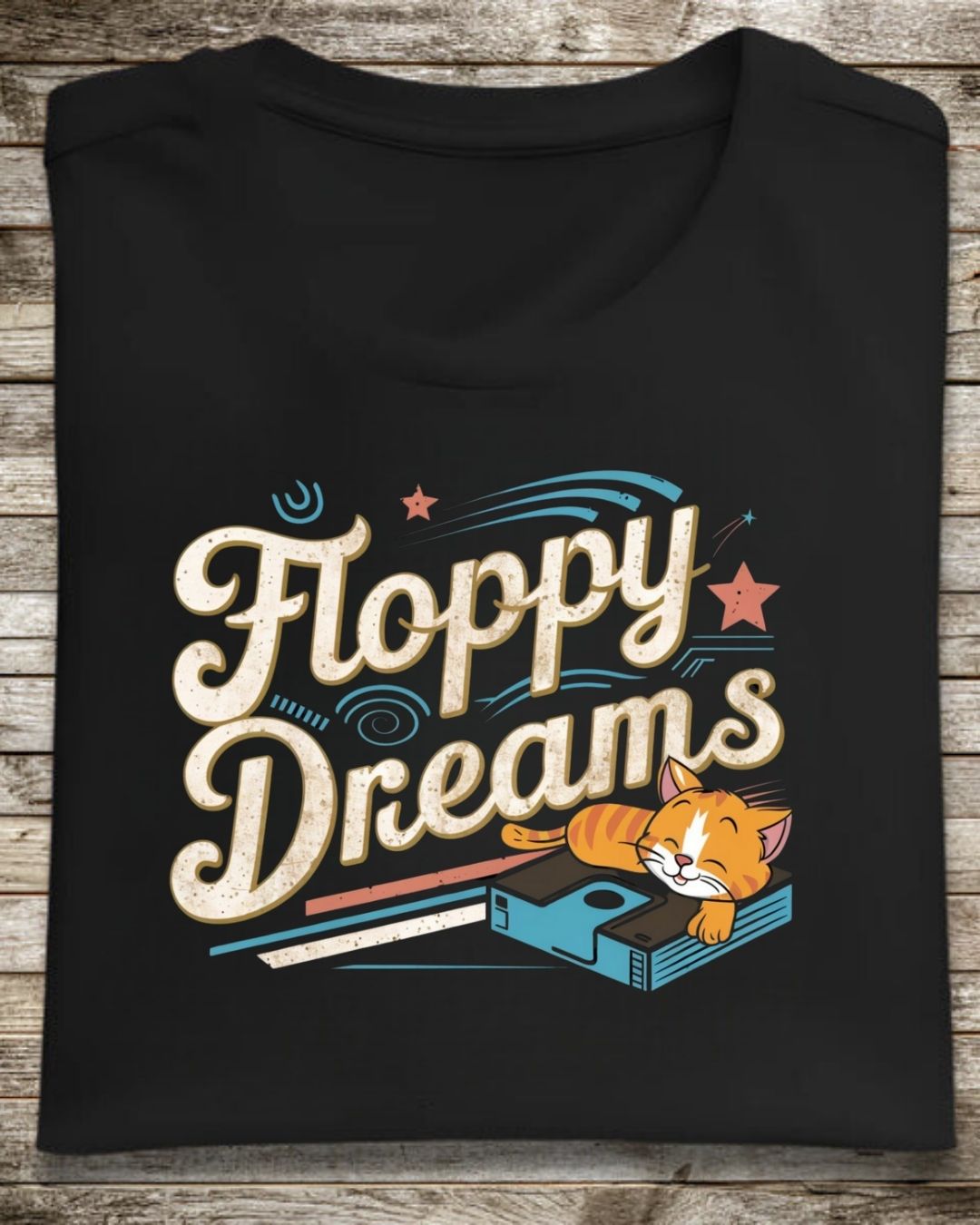 Floppy Dream Retro Cotton Tshirt