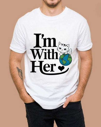 I'm With Her Cotton T-Shirt