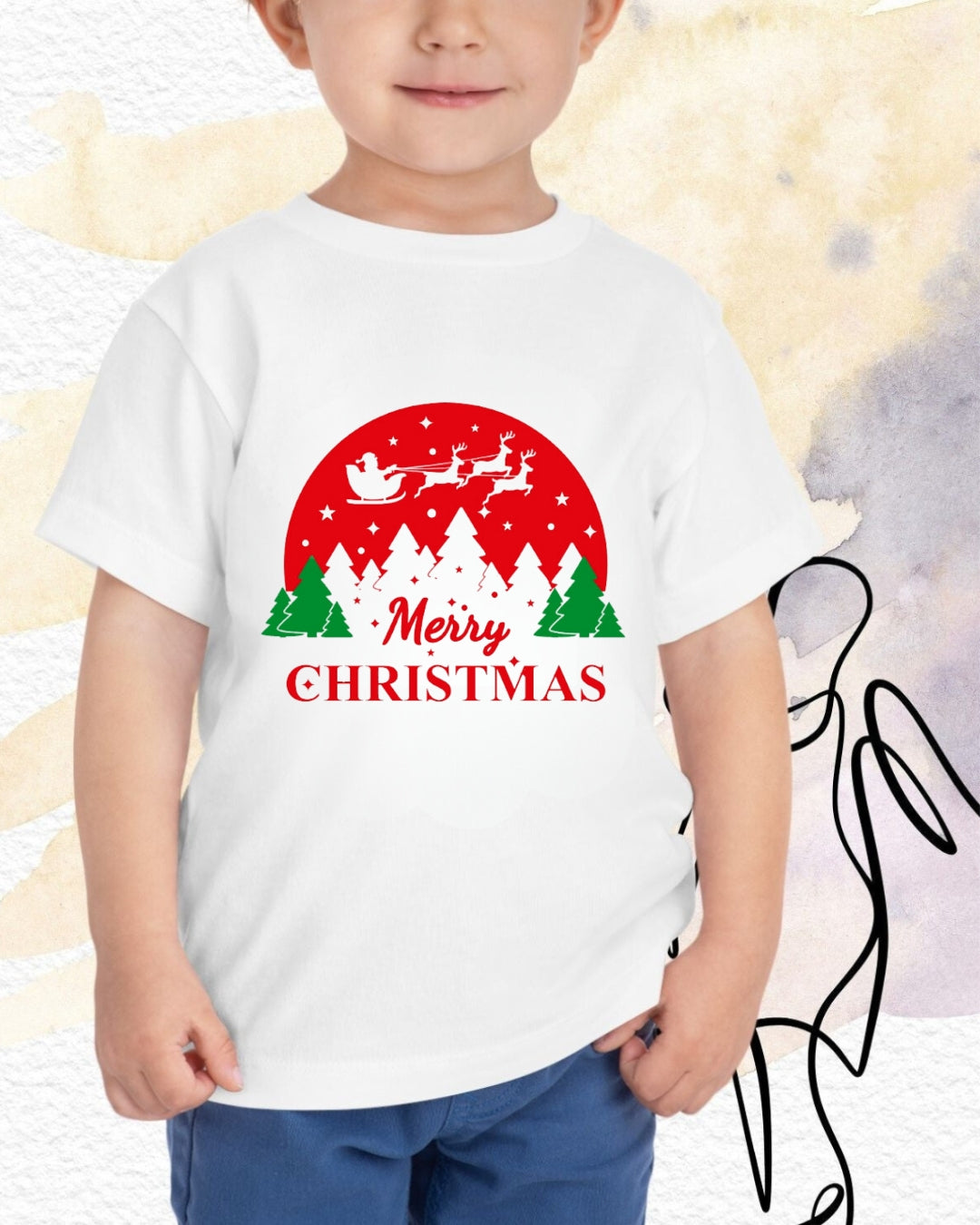 Christmas Joy kid Heavy Cotton Tshirt