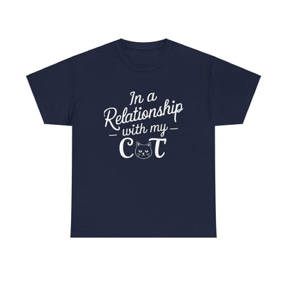 In a Relationships with Cat Relationship Cotton T-Shirt