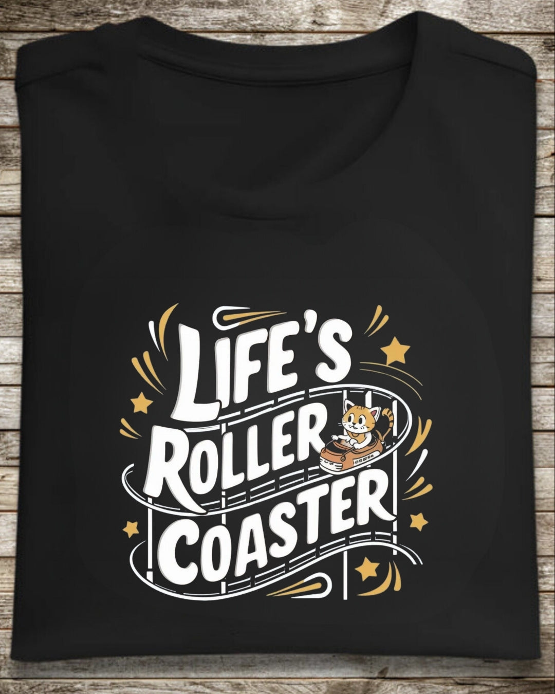 Life Roller Coaster Idiom Cotton T-Shirt