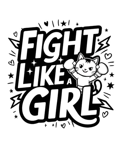 Fight Like Girl Heavy Cotton Kids T-Shirt