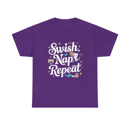 Swish Nap Repeats Basketball Crew Neck Tee