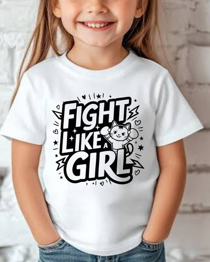 Fight Like Girl Heavy Cotton Kids T-Shirt