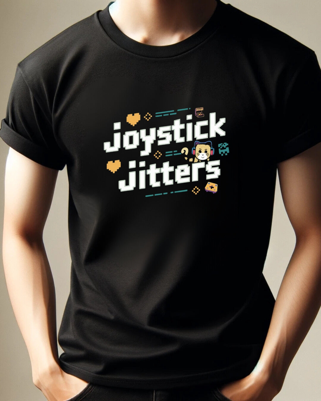 Joystick Jitters Retro Cotton Tshirt