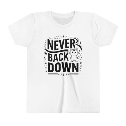 Never Back Down Youth Heavy Cotton T-Shirt