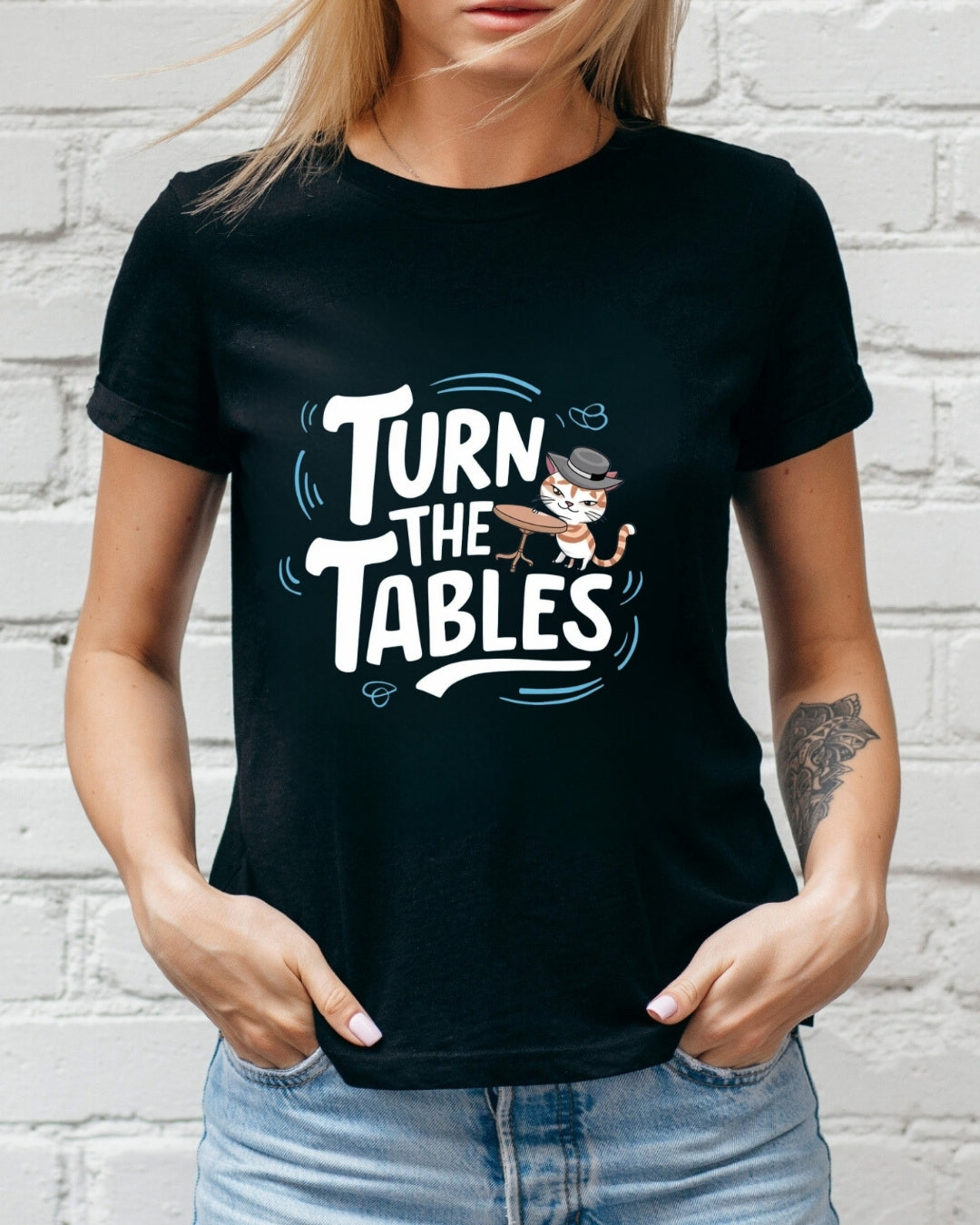 Turn  The Table Idiom Cotton T-Shirt