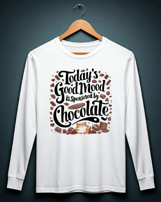 Today Good Mood Cotton Women Long Sleeve Tshirt