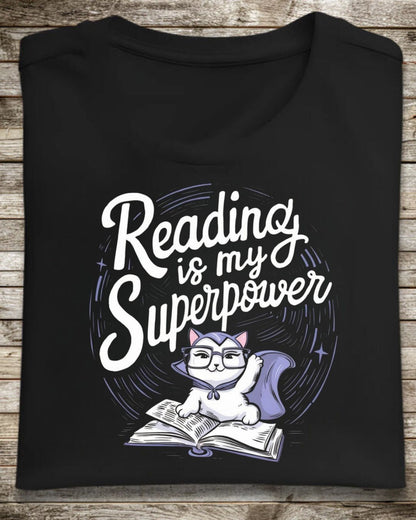 Reading Is My Superpower Cotton Tshirts