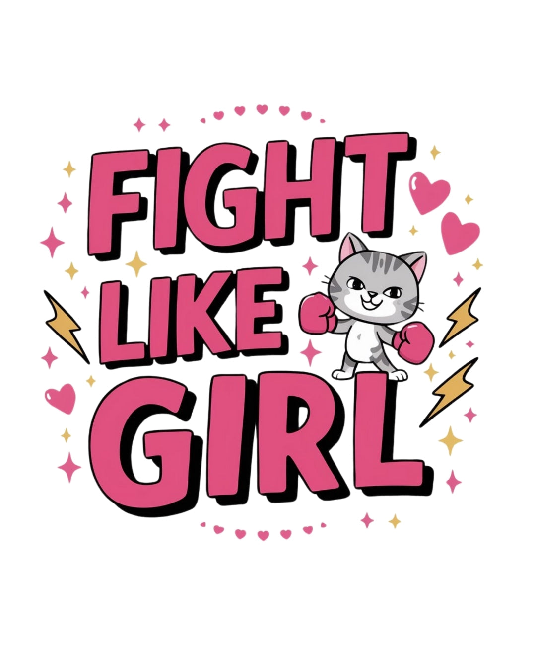 Fight Like Girl Kids Heavy Cotton Kids T-Shirt