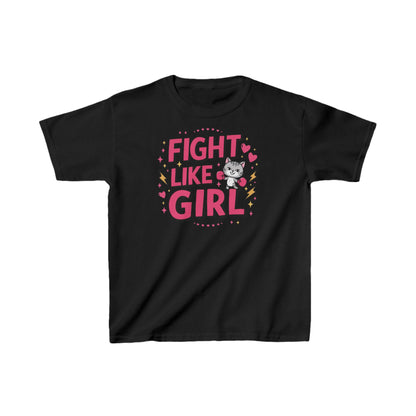 Fight Like Girl Kids Heavy Cotton Kids T-Shirt