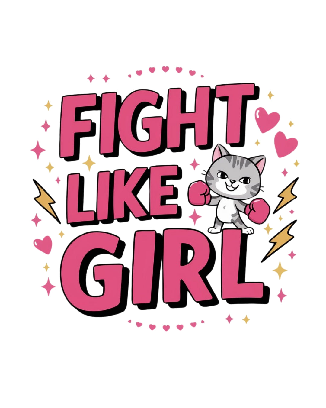 Fight Like Girl Cotton T-Shirt