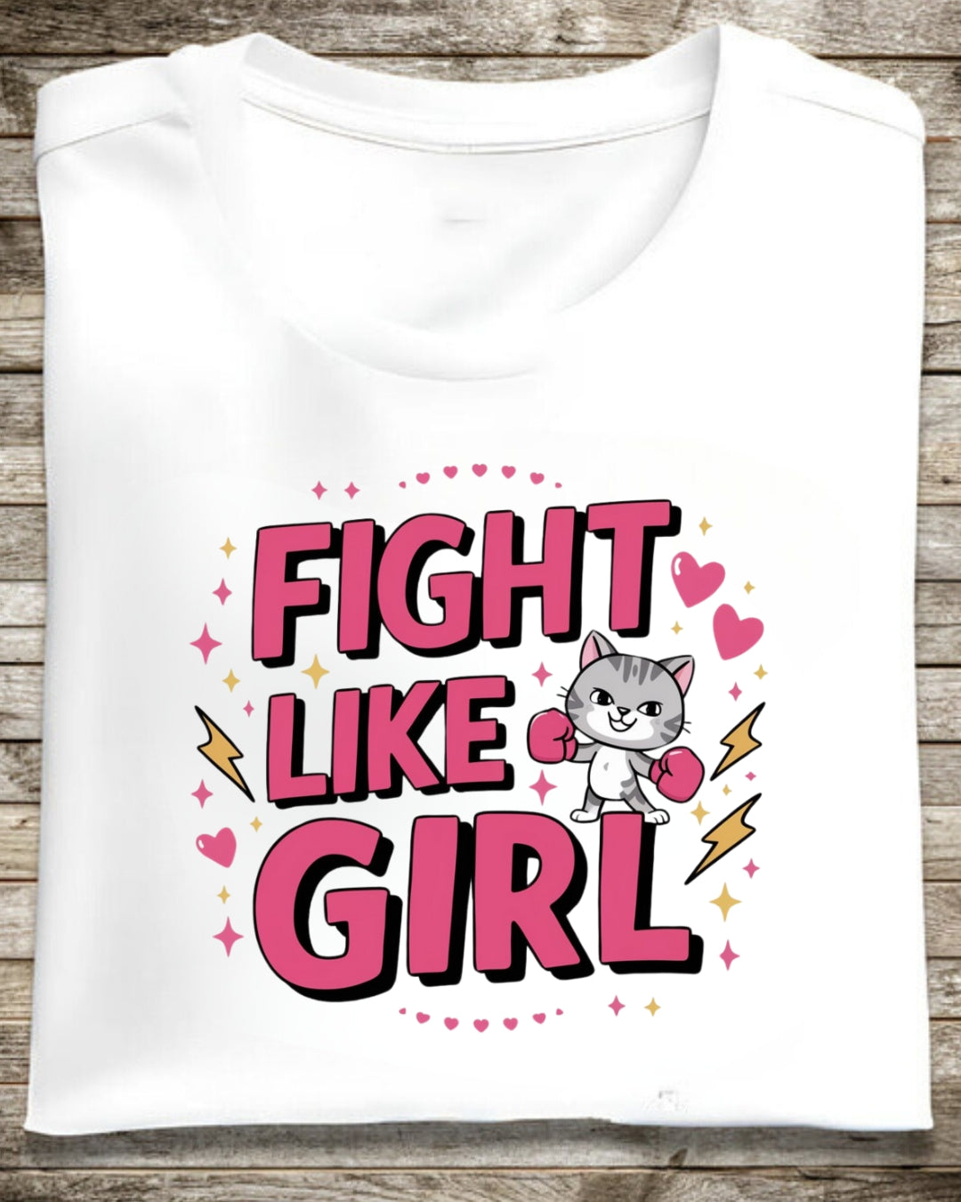 Fight Like Girl Cotton T-Shirt