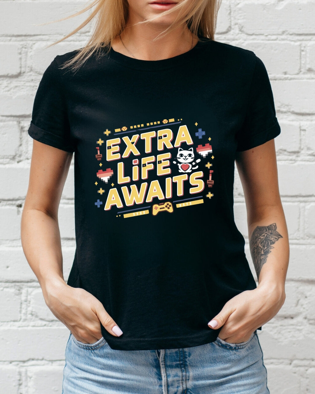 Extra Life Await Cotton T-Shirt