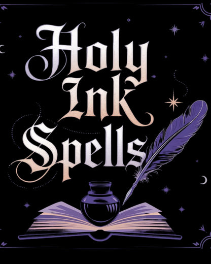 Holy Ink Spells Cotton Long Sleeve Tshirt