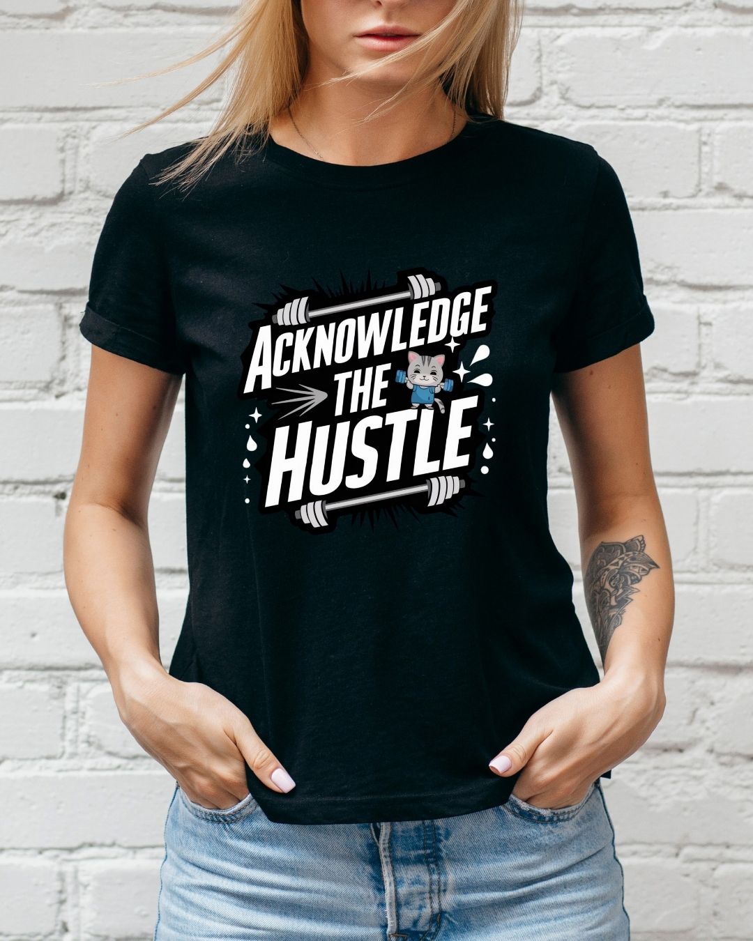 Acknowledge The Hustle Cotton Tshirt