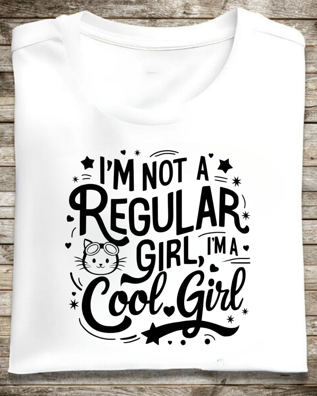 I am Not Regular Girls I am Cool Girls Cotton T-Shirt