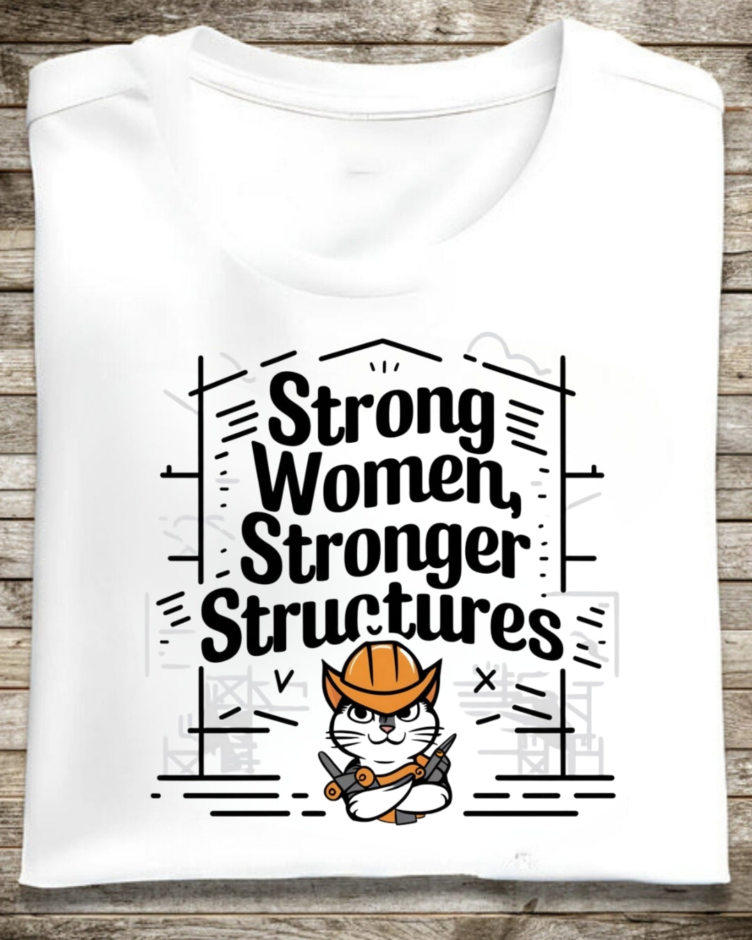 Strong Women Strong Structure Cotton T-Shirt