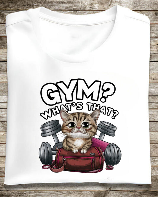 Gym What That Cotton Crew Neck Tshirt