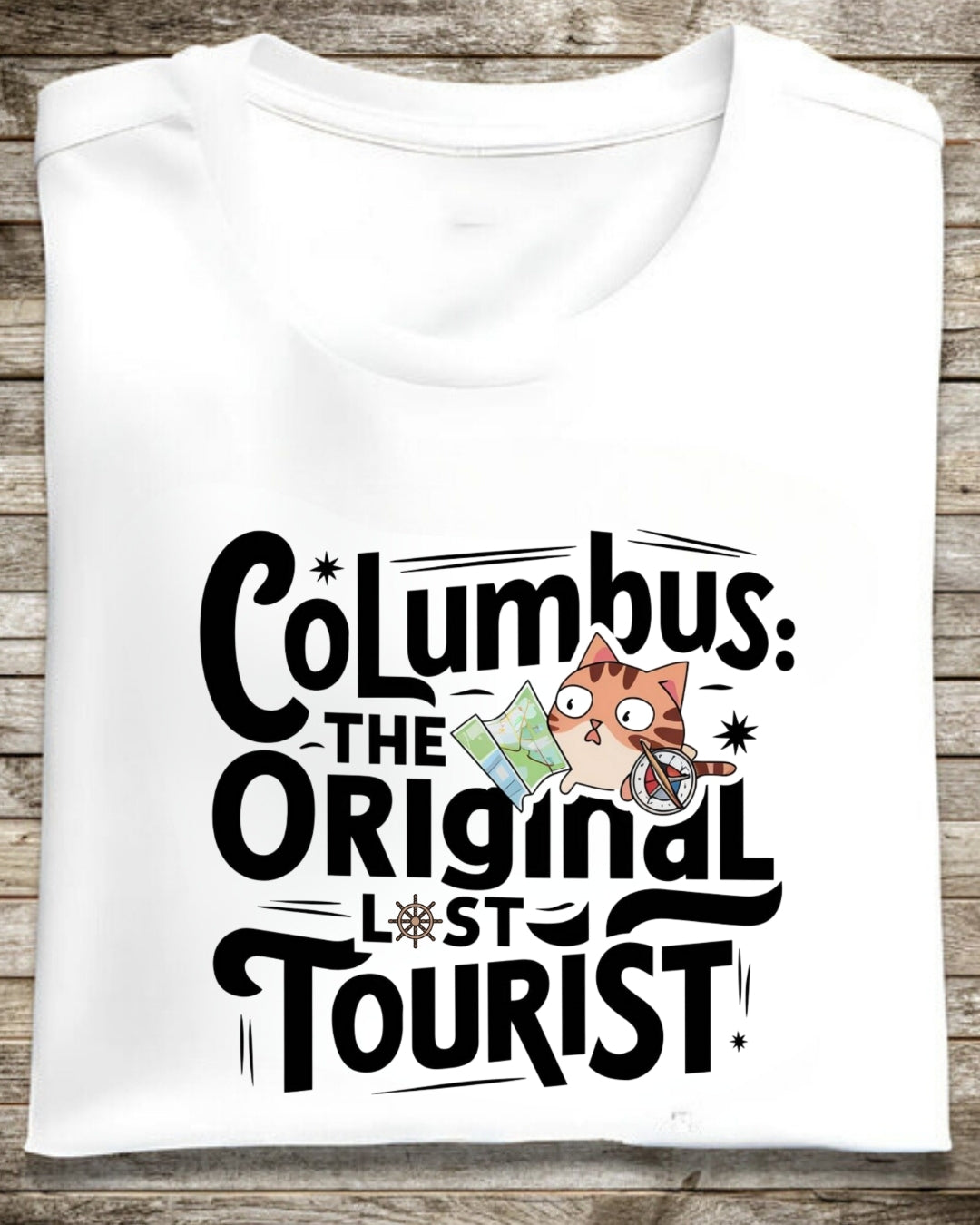 Columbus The Original Lost Tourist Cotton Tee