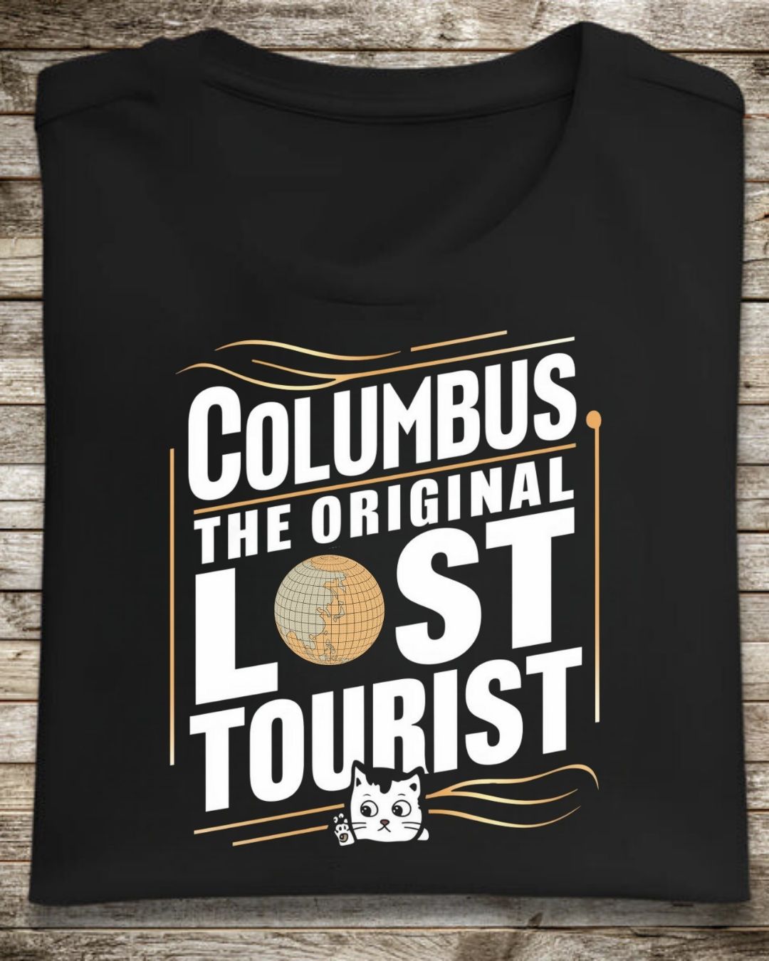 Columbus The Original Lost Tourist Cotton Tshirts