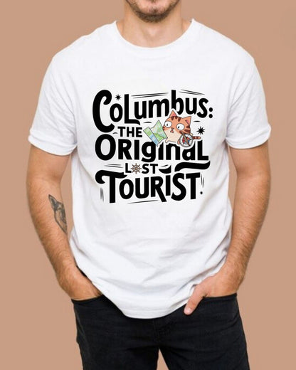 Columbus The Original Lost Tourist Cotton Tee