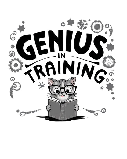 Genius In Training Kids Heavy Cotton T-Shirt