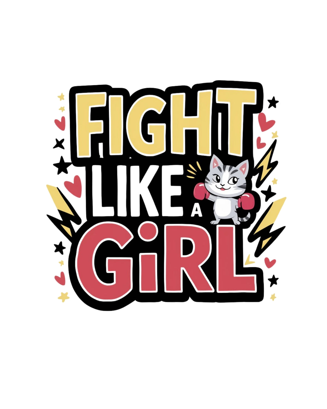 Fight Like Girl Cotton T-Shirt