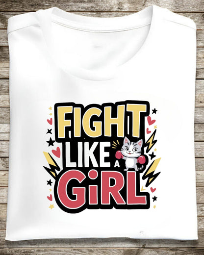 Fight Like Girl Cotton T-Shirt