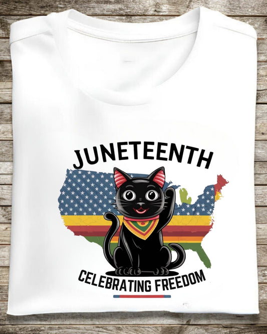 Juneteenth Celebrating Freedom Juneteenth Black History Proud Afro Cotton Tee