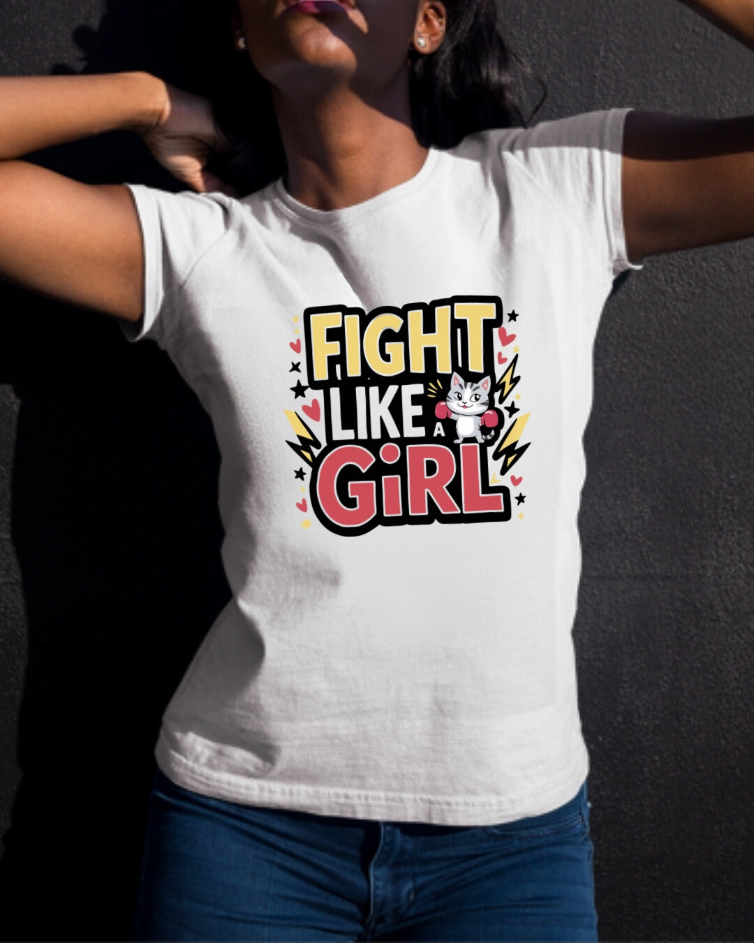 Fight Like Girl Cotton T-Shirt