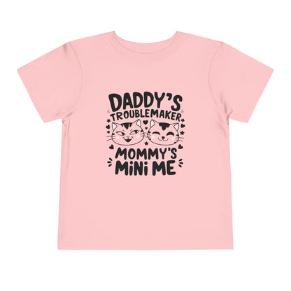 Daddy Little Troublemaker Toddler Cotton T-Shirts