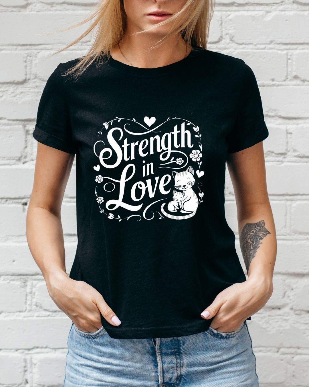 Strength In Love Cotton Tshirt