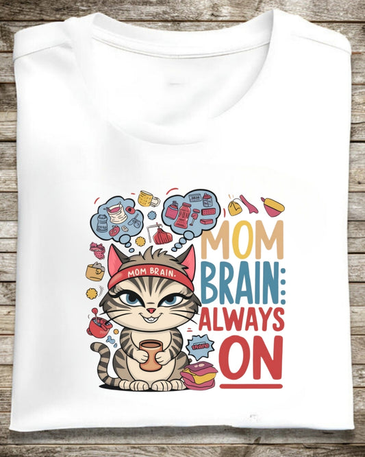 Mom Brain Always Cotton T-Shirt