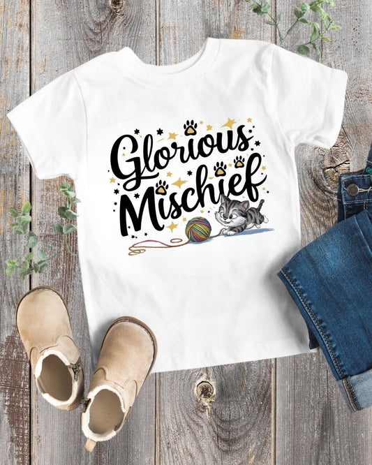 Glorious Mischief Toddler  Cotton T-Shirt