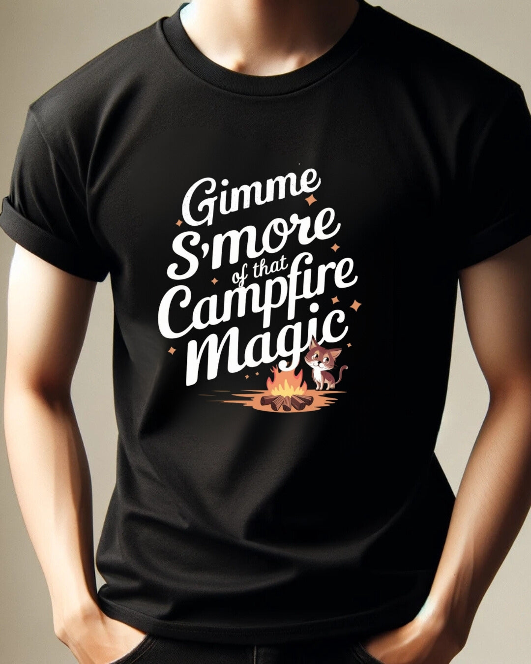 Gimme S'more of that Campfires Magic Cotton T-Shirt